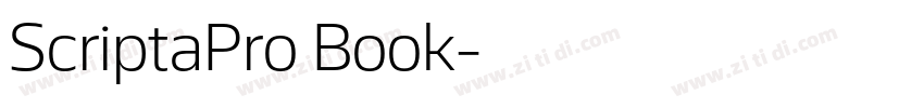 ScriptaPro Book字体转换